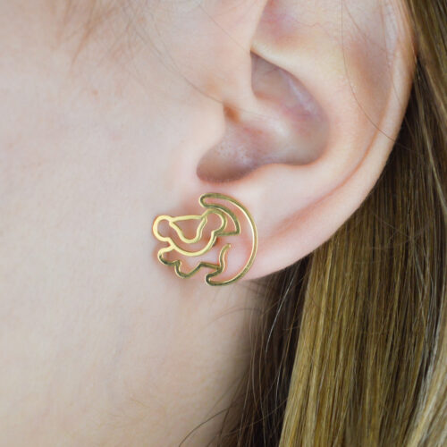 Lion King Earrings Lion Stud Earrings Disney Earrings Christmas Gift Dainty Animal Earrings Sterling Silver Earrings Gift For Her 5