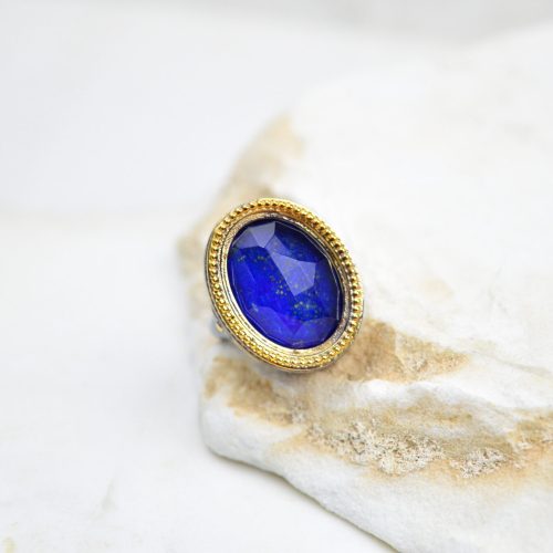 Lapis Lazuli Ring Antique Ring Statement Ring Sterling Silver Ring Gift For Her Rings For Women Mothers Day Gift Large Gemstone Ring 6 e1680178740319