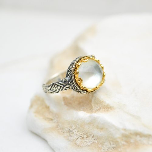 Mother of Peal Ring Adjustable Ring Statement Gemstone Ring Silver Minimalist Ring Gift For Her Rings For Women Mothers Day Gift e1679569053519