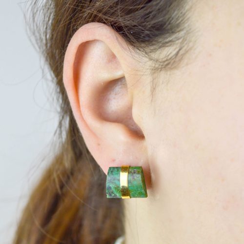 Small Turquoise Stud Earrings Geometric Turquoise Earrings Minimalist Turquoise Earrings December Birthstone Gift For Her 2 scaled e1632221142852