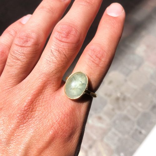Aquamarine Ring, Large Statement Gemstone Ring, Classy Everyday Ring, Rings For Women, Gold Gemstone Ring, Birthstone Ring, Gift For Her 4