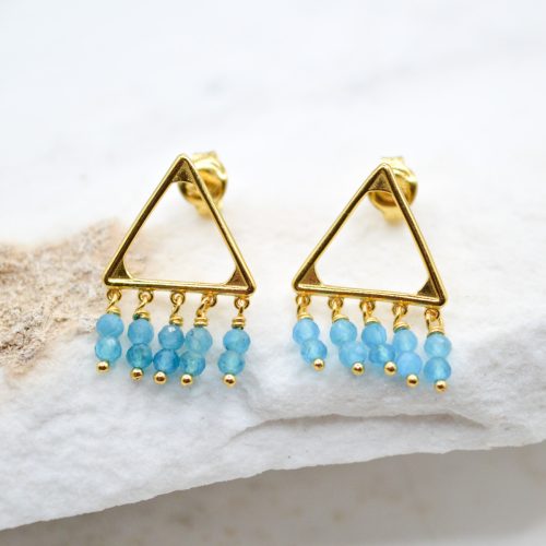 MINIMALIST STUD EARRINGS, Tiny Gold Studs, Tiny Dangle Gemstone Earrings, Tiny Stone Stud Earrings, Small Classy Stud Earrings, Gift For Her 1