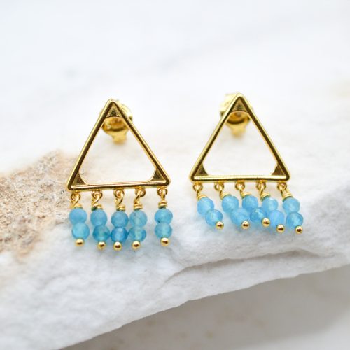 MINIMALIST STUD EARRINGS, Tiny Gold Studs, Tiny Dangle Gemstone Earrings, Tiny Stone Stud Earrings, Small Classy Stud Earrings, Gift For Her 3