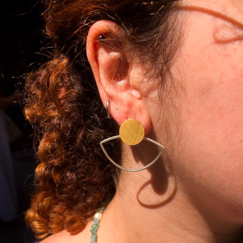 Minimalist Dangle Earrings, Delicate Stud Earrings, Dainty Earrings, Silver Drop Earrings, Gold Small Unique Earrings 3