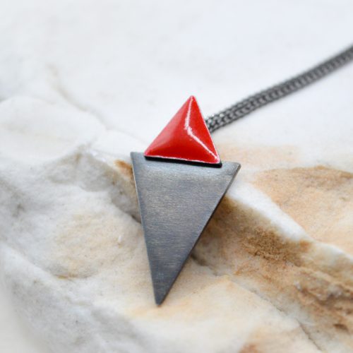 Minimalist Silver Necklace, Small Handmade Charm Necklace, Small Dainty Necklace, Greek Jewelry, Art Deco Necklace, Delicate Necklace 4